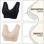Comfy Corset Bra Front Cross Side Buckle Lace Bras - Image 14